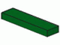 Lego Fliese 1 x 4  grün 2431