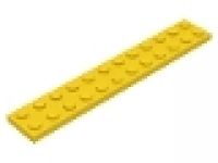 Lego Platten 2 x 12 gelb 2445