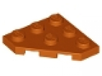 Diagonalplatte 3x3 dunkelorange