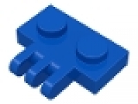 Scharnierplatte  1x2x0.33 blau 2452