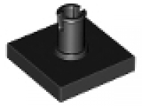 Lego Fliesen mit Technikpin 2460 schwarz