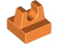 Lego Fliese 1 x 1 mit Clip orange 2555