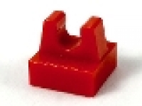 Lego Fliese 1 x 1 mit Clip rot 2555