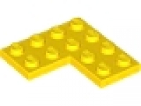 Winkelplatte ( Corner) 4 x 4 x 0,33 gelb