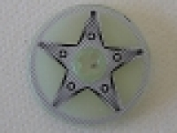 Lego Technic, Disk 3 x 3, dunkel trans 2723pb034