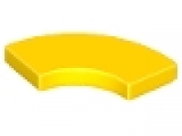 Lego Fliese Round Corner 2 x 2 Macaroni, gelb