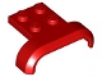 Radkasten/ Kotflügel 28326 flach, rot