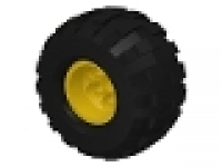 Komplettrad für Big Foot gelb, 2996c01