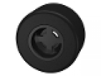 Rad mit Felge 8mm D. x 9mm  schwarz