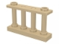 Holzzaun 1x4x2 tan / beige neu