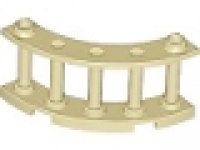 Holzzaun 4x4x2 tan gebogen 30056