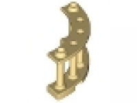 Holzzaun 4x4x2 hellgelb gebogen 30056