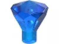 LEGO Rock 1 x 1 Jewel 24 Facet, tr dunkelblau