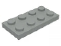 Lego Platten 2x4 altes hellgrau