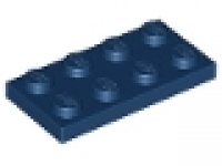 Lego Platten 2x4 dunkelblau