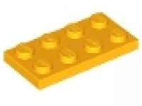 Lego Platte 2x4 hellorange