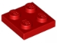 Lego Schnäppchen 50 x Platte 2x2 rot