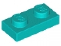 Platte 1x2 türkis