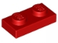 Schnäppchen 50 x  Lego Platte 1x2 rot