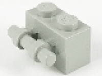 Stein mit Griff 1 x 2  30236 altes hellgrau