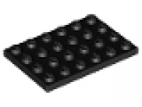 LEGO Schnäppchen 10 x Platte 4x6 schwarz