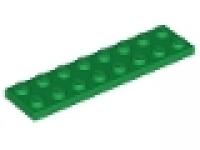 Lego Platten 2x8 grün neu