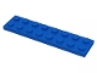 Lego Platten 2x8 blau