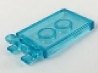 Lego Fliese 2 x 3 tr hellblau mit 2 ( U) Clips 30350a