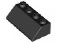 Lego Dachstein 45° 2x4 schwarz, neu