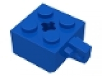 Gelenkstein (Vater) 2x2x1 mit Achsloch blau