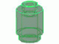 Rundstein 1 x 1 trans. grün 3062b