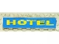Lego Stein 1 x 6 Hotel tr klar 3067pb10