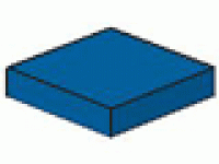 Lego Fliese 2 x 2 blau 3068b