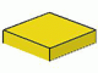 Lego Fliese 2 x 2 gelb 3068b
