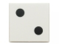 2 x 2 Fliese  2 weiß