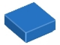 Lego Fliese 1 x 1 blau 3070b