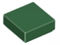 Lego Fliese 1 x 1  dunkelgrün 3070b