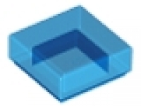 Lego Fliese 1 x 1 tr blau 3070b