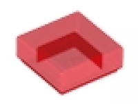Lego Fliese 1 x 1 tr rot 3070b