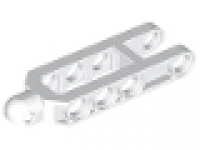 Lego Technic, Steering Arm 6.5 x 2 with Towball Socket Rounded, Chamfered, weiß