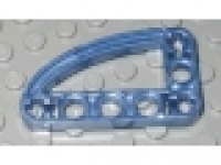Lego Liftarm (Vierteloval) 3x5 metal blau