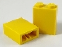 Säulenstein 1 x 2 x 2 gelb 3245b