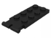 Scharnierplatte (oben) 2x4x0.33 schwarz