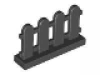 Zaun 1x4x2 schwarz 33303