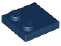Lego Fliese, Modified 2 x 2 with Studs on Edge dunkelblau
