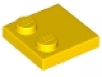 Lego Fliesen , Modified 2 x 2 with Studs on Edge gelb
