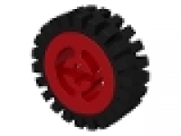 Reifen (klein) mit Felge (groß) rot 3482c01