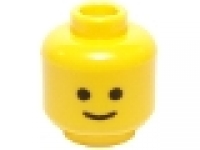 Minifig Kopf gelb 3626p01  ( standard )