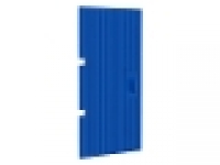 Holztür  mit senkrechten Rillen 1x4x6 blau