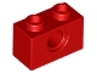 Lego Technic Stein 1x2 rot